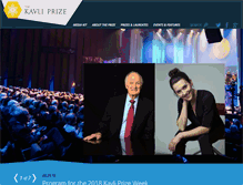 Tablet Screenshot of kavliprize.org